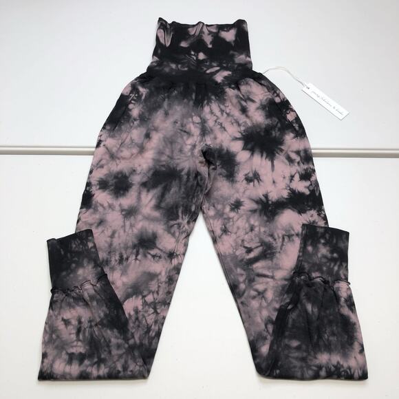 Young Fabulous & Broke Pants - Young Fabulous and Broke Groove Foldover Tie Dye Joggers Pants Women’s Size XS